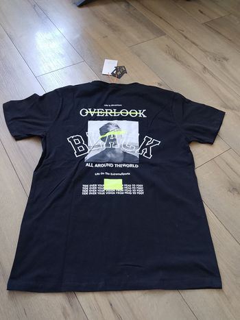 T-shirt noir manches courtes flocage xl FlexStyle