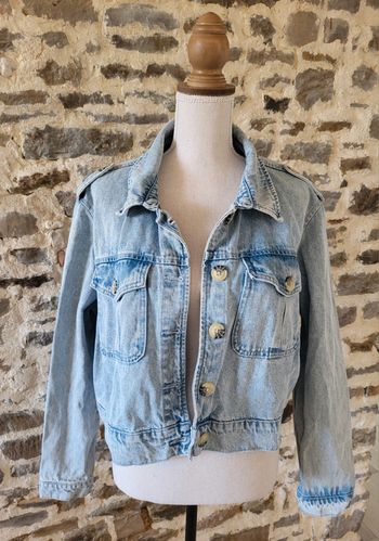 Veste en jean oversize bleue claire Denim Co Taille 44 46