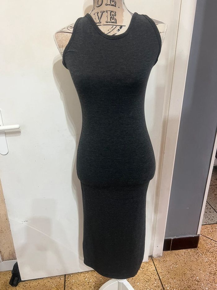 Robe dos nu gris foncé femme taille 34