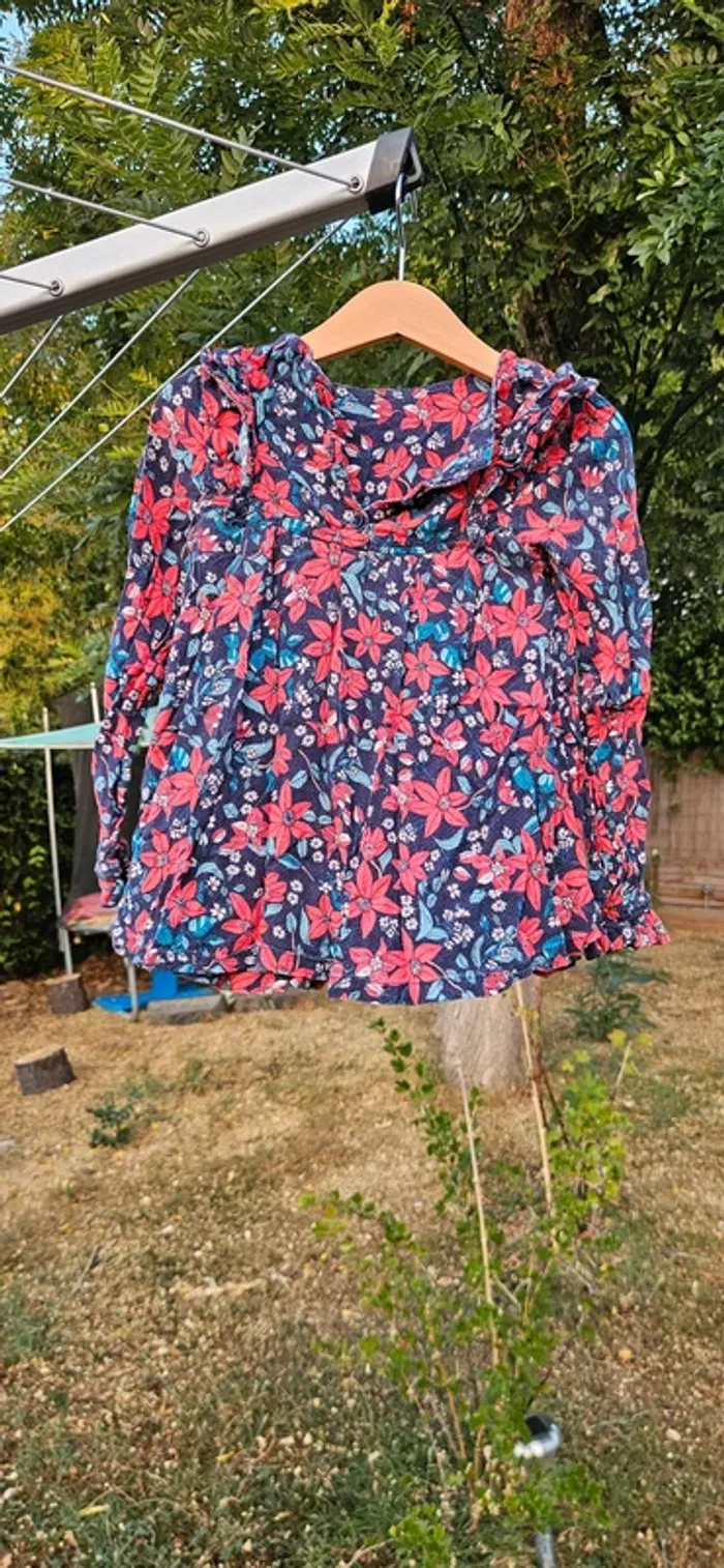 Blouse 6 ans fleurie