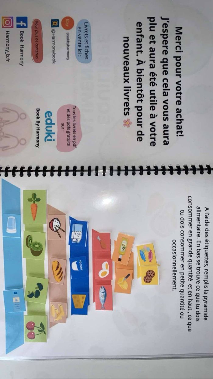 Livret activité enfant équilibre alimentaire - photo numéro 2