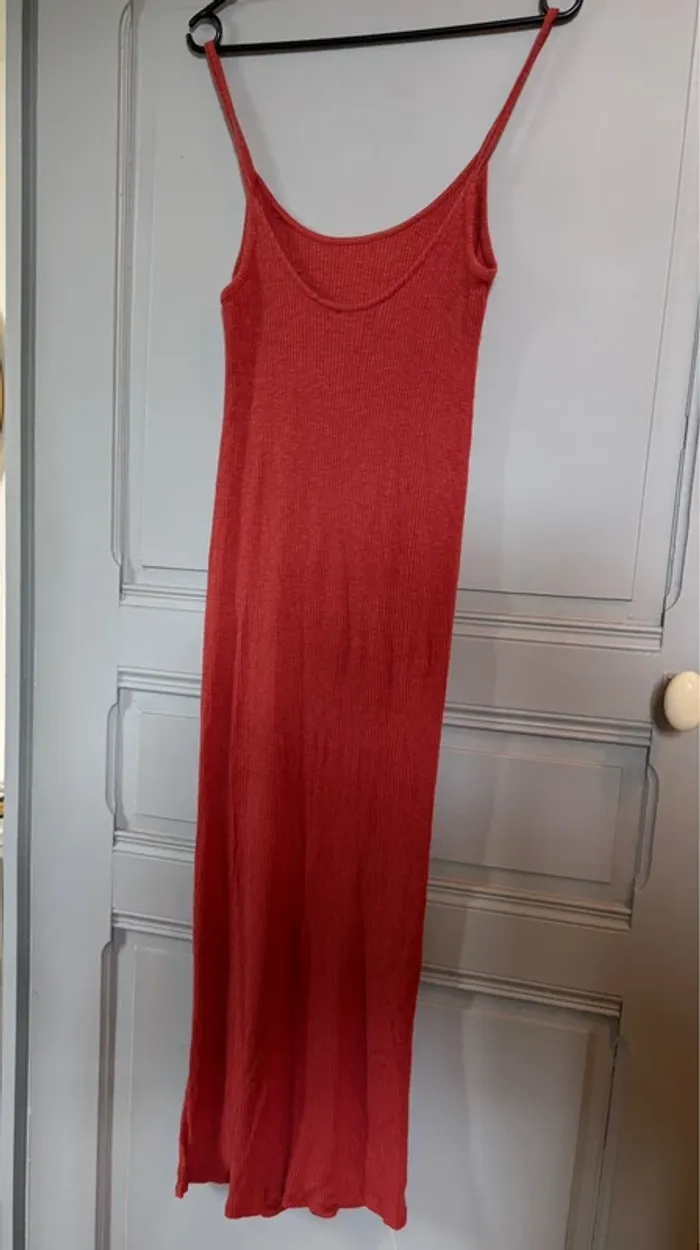 👗 Robe longue Bershka XS Terracota - photo numéro 2