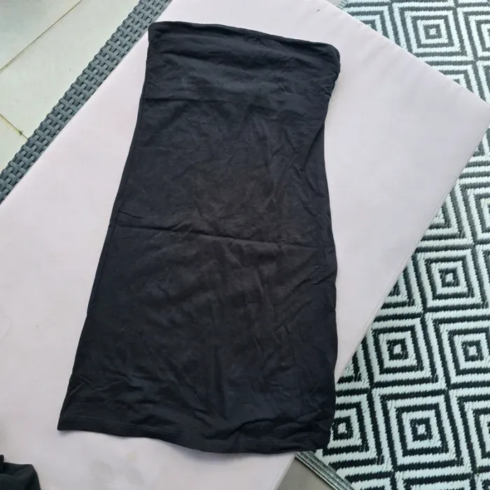 Top long tunique bandeau h&m taille s 34 36 noir