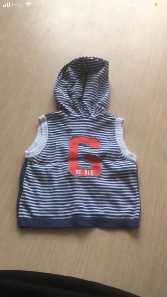 Pull sans manches à capuche Grain de blé - photo numéro 2
