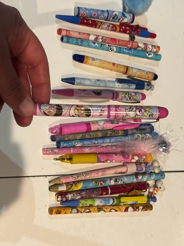 Lot de 18 stylos diddl pour collection - photo numéro 5