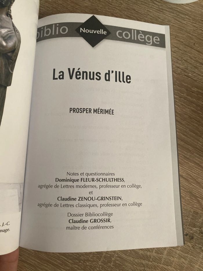 La venus d’îlle . Bibliocollege - photo numéro 2
