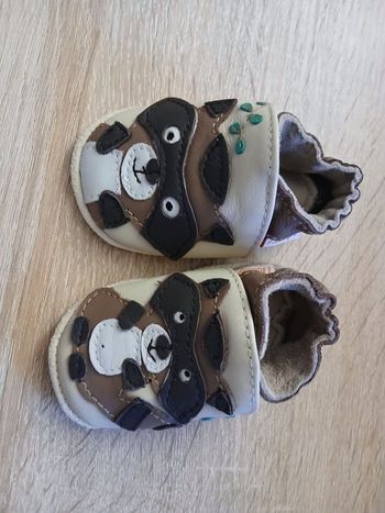 Chausson cuir bébé