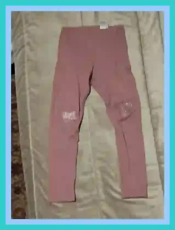 Legging H&M rose lila intérieur moutonné fille 10 ans - 7522335375 - photo numéro 6