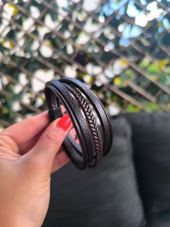 Bracelet marron , homme , neuf , idée cadeau