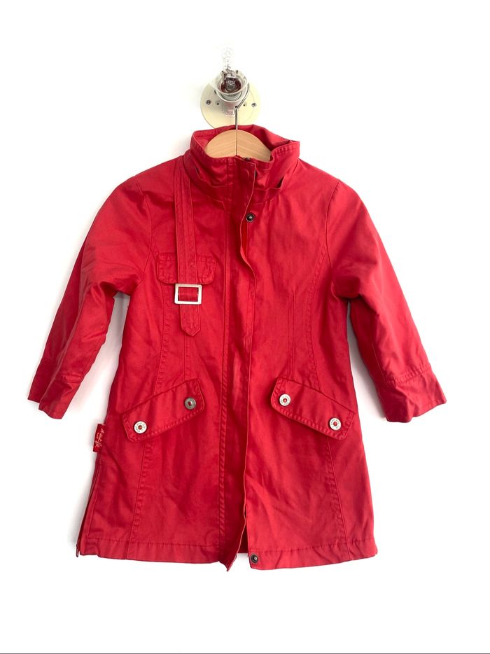 Trench fille rouge « Il était une fée « 24 mois