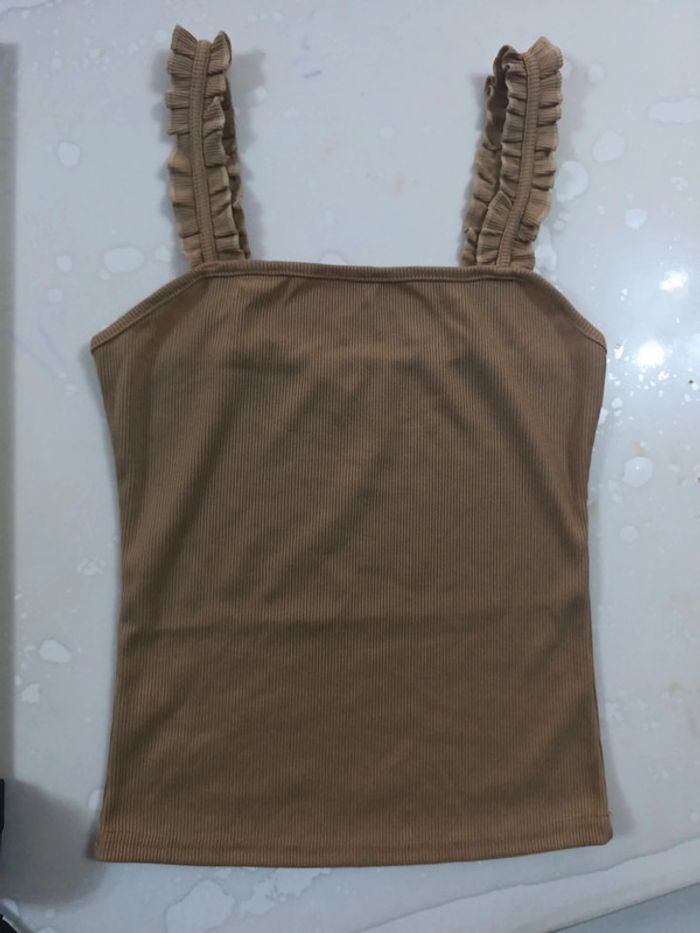 Débardeur camel comme neuf taille M