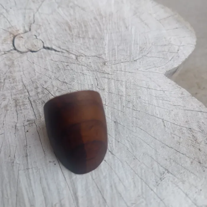 Bague vintage 16mm en bois - photo numéro 4