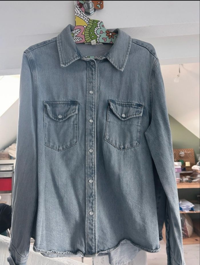 Chemise en jeans bleu H&M taille M