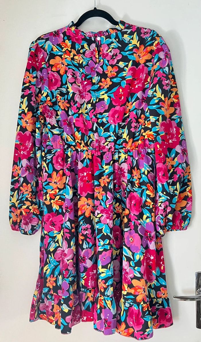 Robe imprimée fleurs multicolores Taille XL