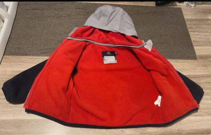 Veste zippée avec capuche Terre de marins taille 2 ans - photo numéro 2