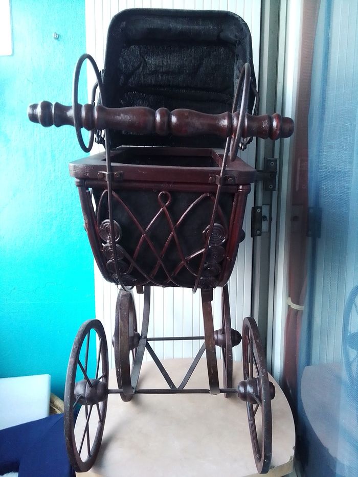 Ancienne poussette enfant pour poupée - photo numéro 6