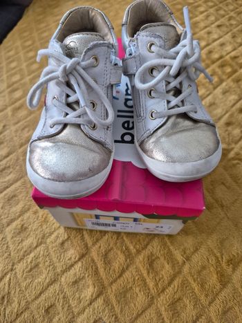 Chaussures Bellamy cuir roses/gris - T23