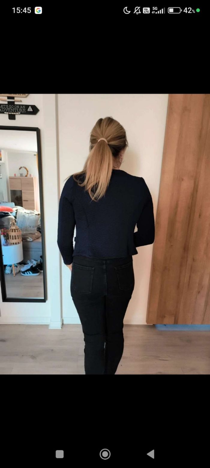 🖤 Veste élégante bleu marine – Taille S (36) - photo numéro 3