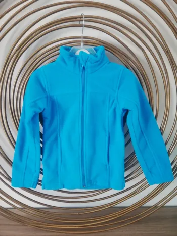 Veste polaire bleu turquoise T4ans