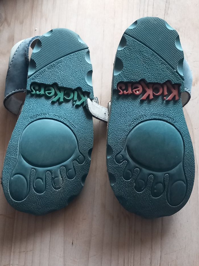 Sandales bleu garçon Kickers - photo numéro 5