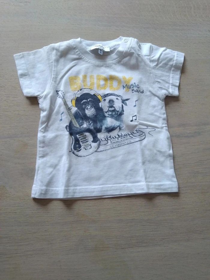 Tee-shirt blanc music band 9 mois