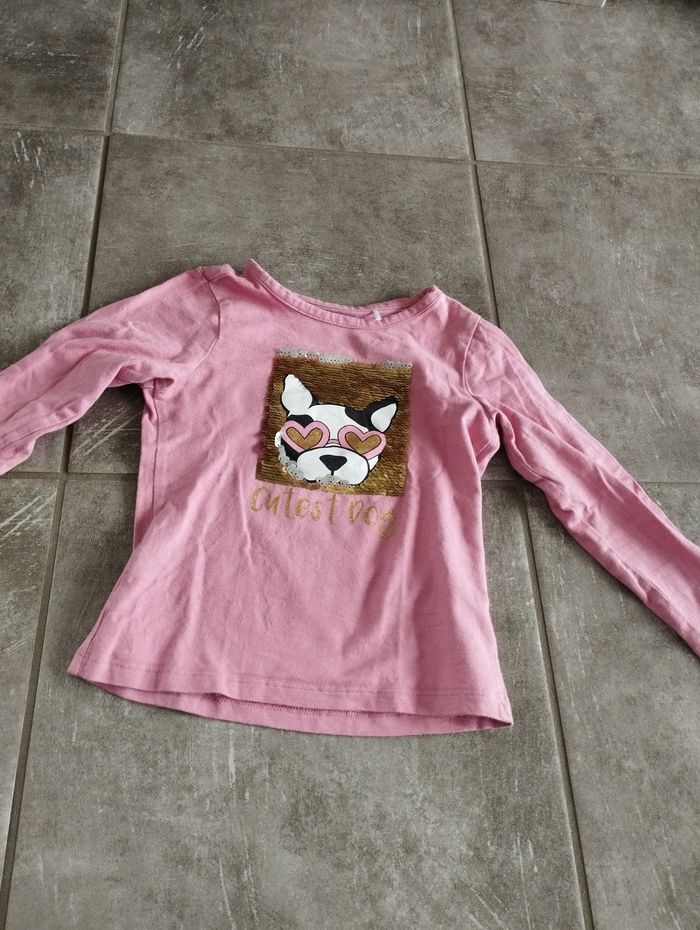 Lot de 30 habit filles, robe été, t-shirt manche longue et courte. - photo numéro 10