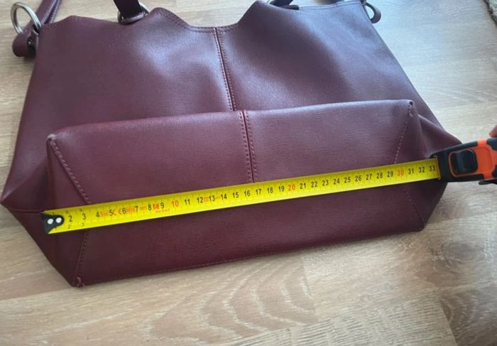 Sac/ sac bandoulière en croûte de cuir Sequoïa - photo numéro 10