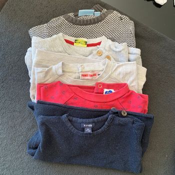 Lot de 5 pulls 6 mois