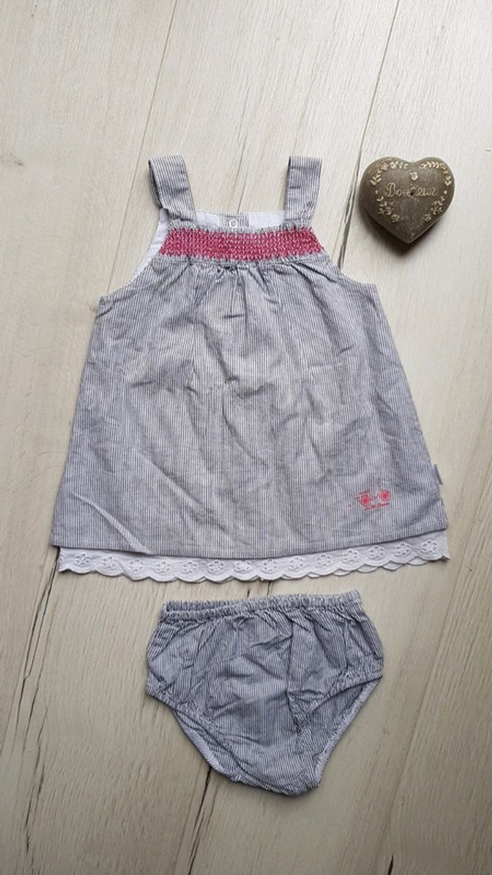 Robe estivale 12mois ptit bisou neuve