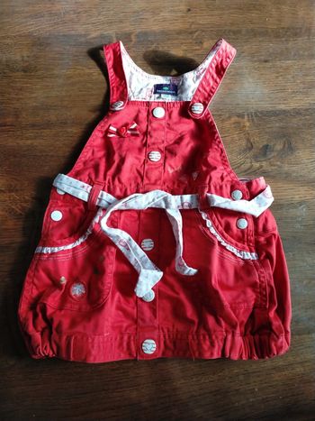 Robe salopette boule 9 mois