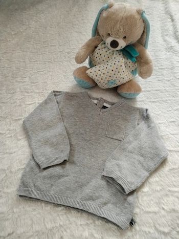 Pull gris 12mois