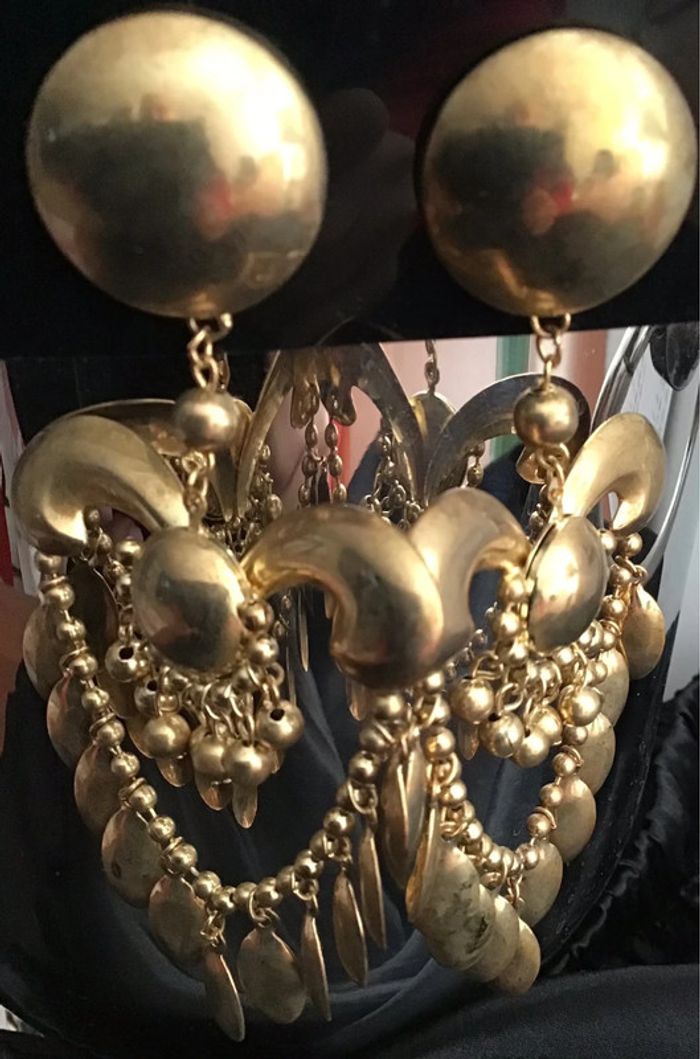 Magnifiques clips vintage couture - photo numéro 3