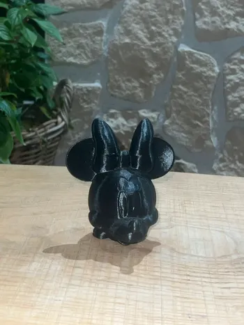 Tête noire en 3D figurine à peindre Minnie Disney Mickey