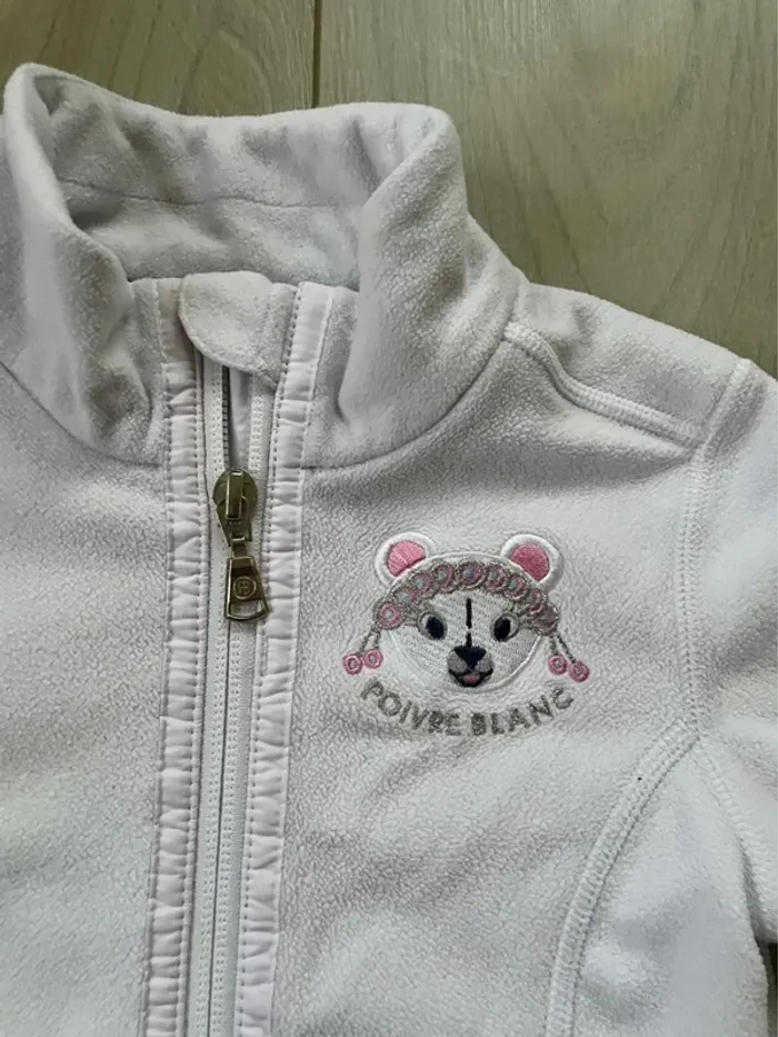 Polaire Poivre Blanc 2 ans - photo numéro 3