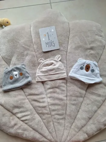 lot de 3 bonnets