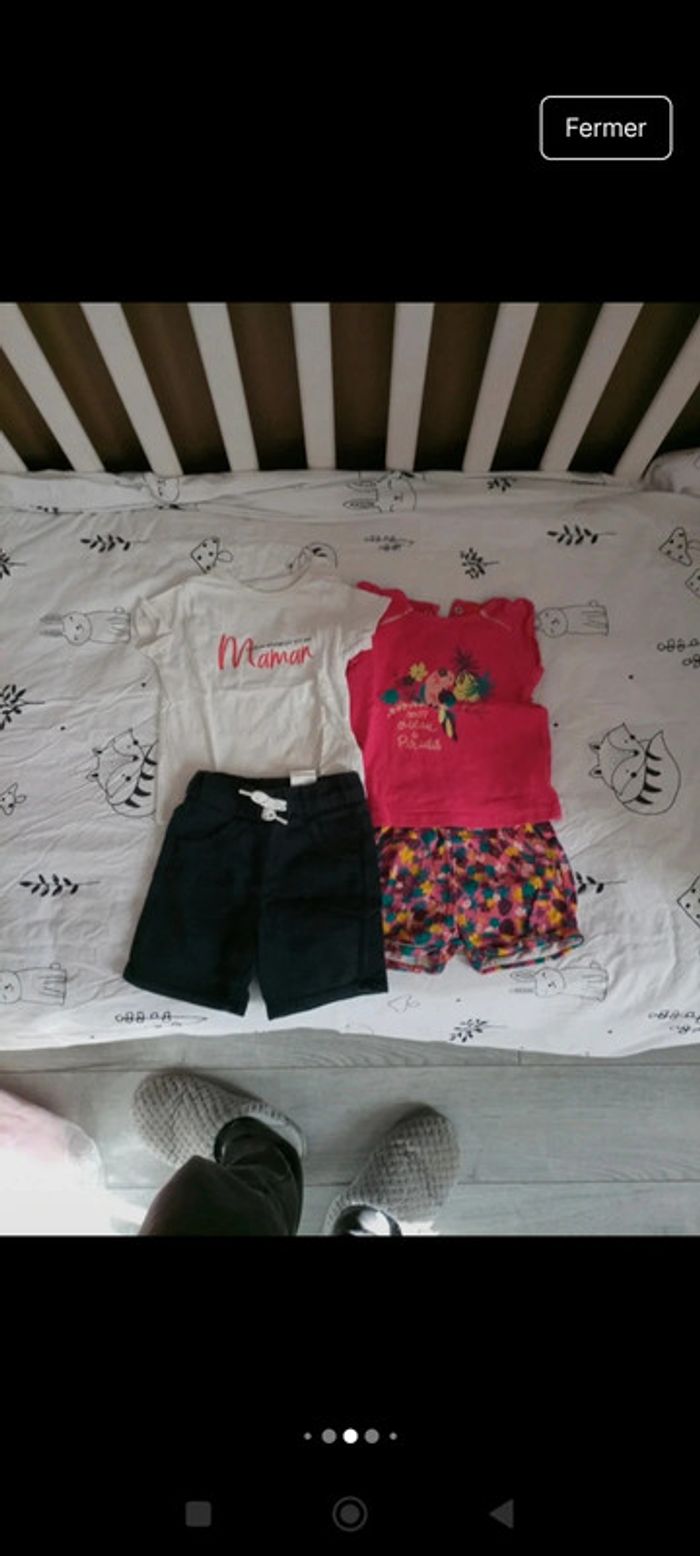 Lot de vêtements printemps été fille en taille 12 mois - photo numéro 6