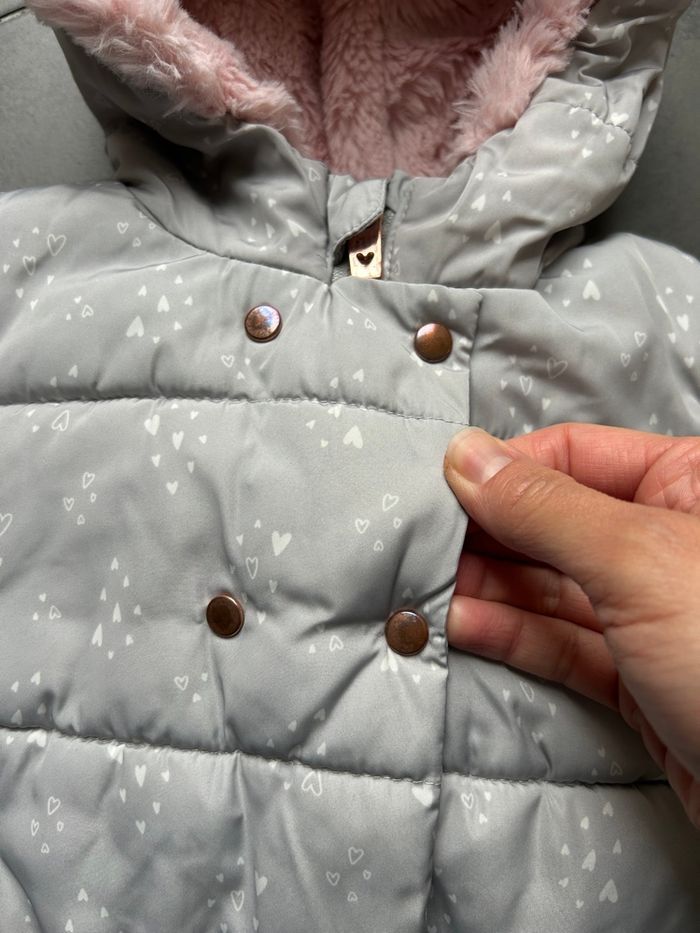Doudoune doublée polaire cœurs bébé fille c&a - photo numéro 6