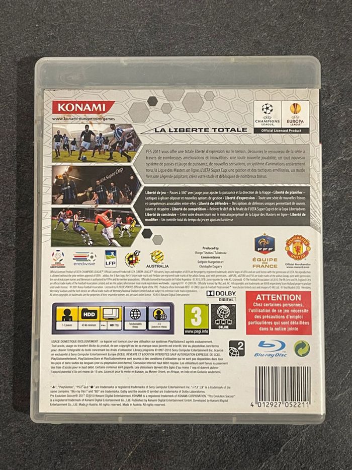 Jeux vidéos PS3 PES 2011 PRro Evolution Soccer - photo numéro 2