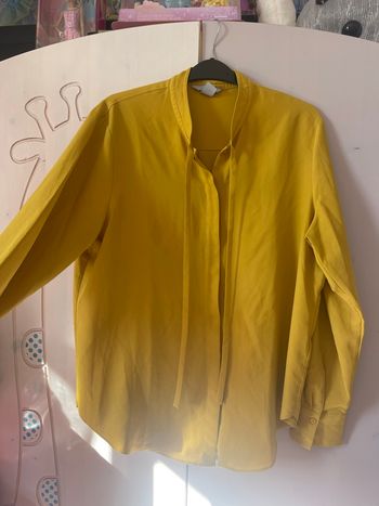 Chemise fluide h&m jaune moutarde 