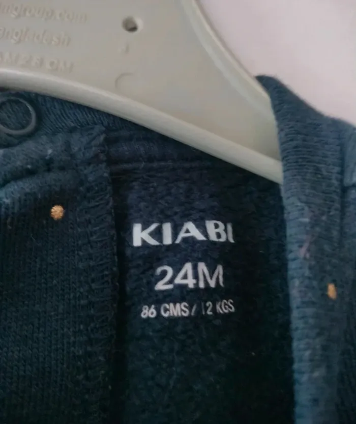 (c) Robe sweat bleu marine Kiabi 24m - photo numéro 3