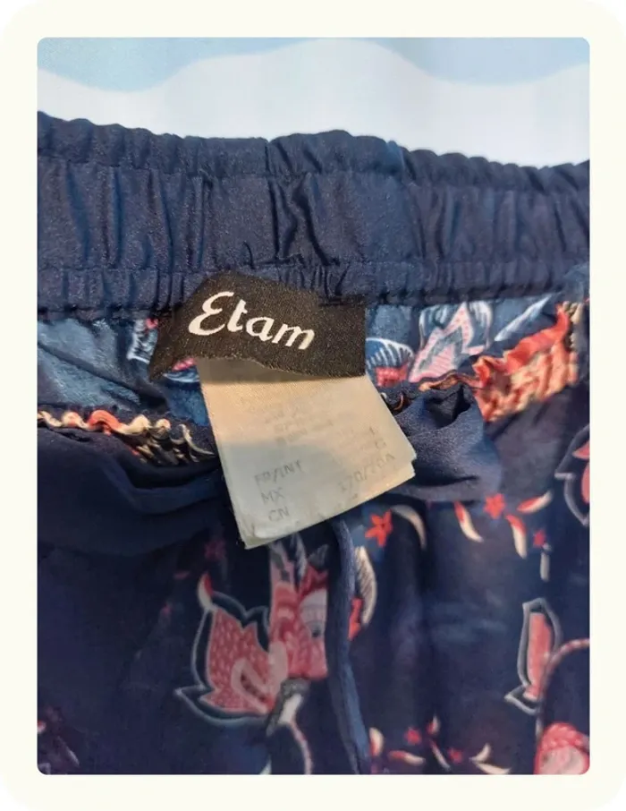 Pantalon léger à fleurs Etam - photo numéro 4