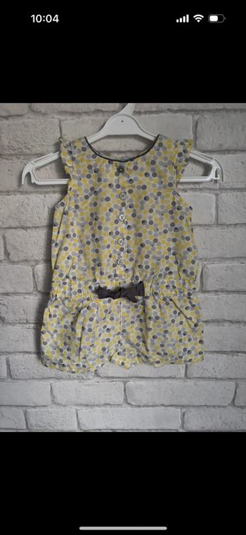 combishort obaibi taille 6 mois