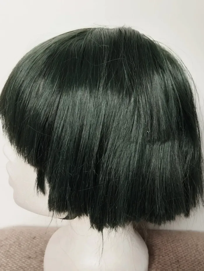 Wig / perruque vert foncé - photo numéro 3