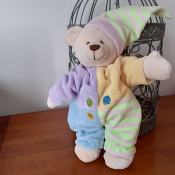 Doudou-peluche "Ourson en pyjama "