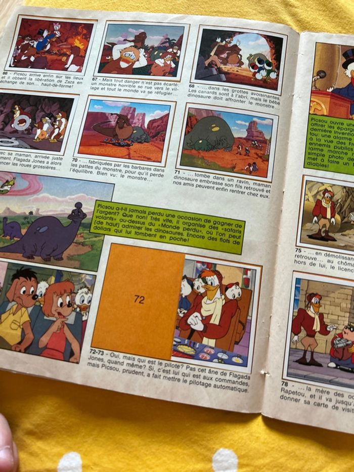 Livre à vignette panini - complet à 95 % 1987 Disney ducktales - la bande à picsou - photo numéro 7