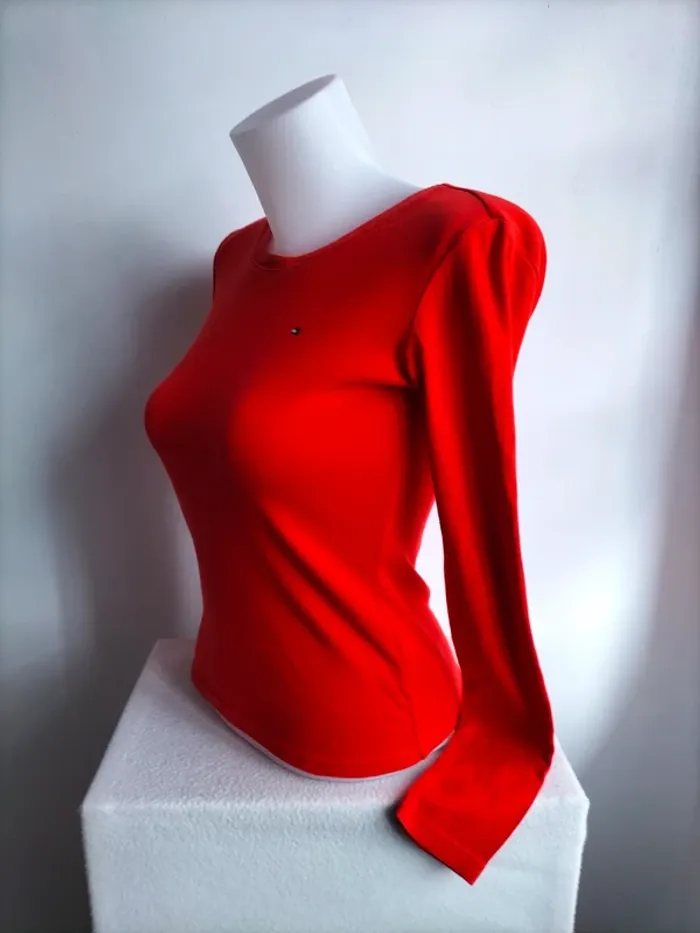 Pull Femmes Fin et Léger 100% Coton - Tommy Hilfiger - Taille XS - photo numéro 4