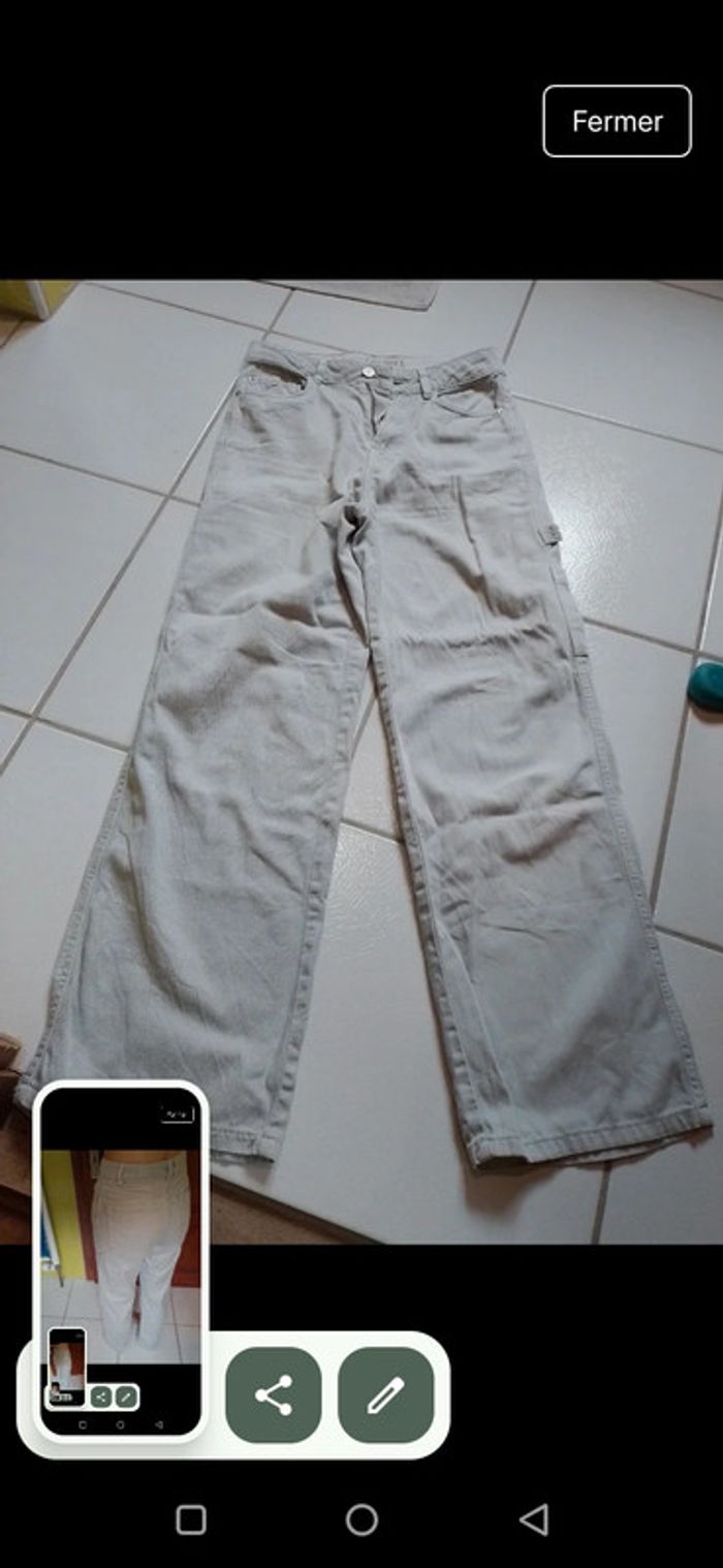 Pantalon large femme vert clair Pimkie - photo numéro 9