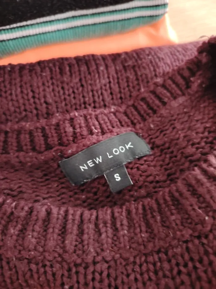 pull bordeaux taille S - photo numéro 8