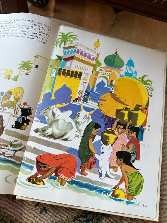 Recueil ancien vintage Les Aventures de Caroline livre bd album Pierre Probst blanc - photo numéro 13