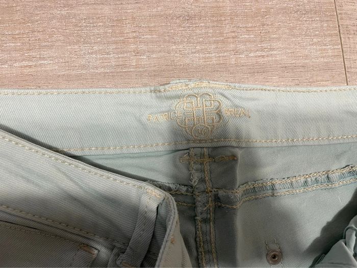Pantalon toile vert menthe 36 - photo numéro 4